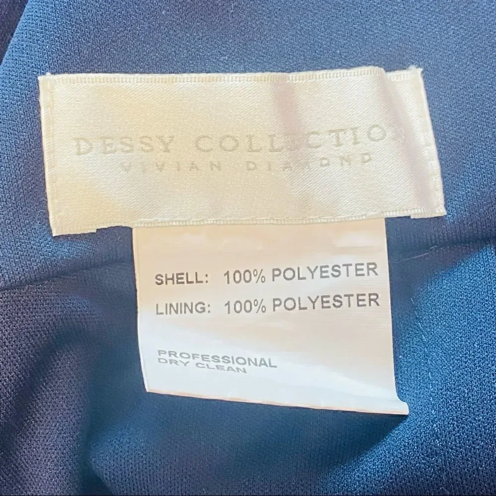 Dessy Collection Style 3019 Criss Cross Strap Backless Maxi Dress Size 2 NWOT - Picture 6 of 9